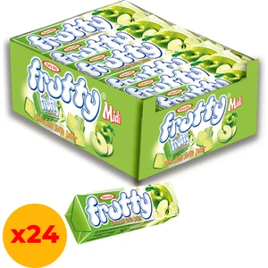 Frutty Midi Elmalı Yumuşak Şeker 20 gr x 24 Adet Kutulu