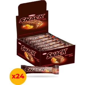 Snack Sütlü Karamelli Nuga Bar 20 gr x 24 Adet Kutulu