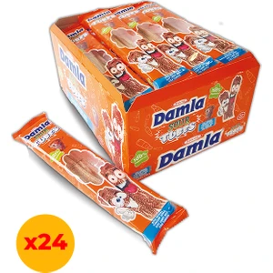 Damla Sour Tubes Licorice Kolalı Jel Şeker Poşet 30 gr x 24 Adet Kutulu