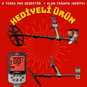x Terra Pro Dedektör + Zemin Tarama Dedektörü Hediye