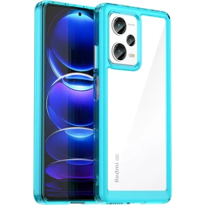 Xiaomi Redmi Note 12 Pro+ Için Şeffaf Pc Arka Tpu Tampon Telefon Kılıfı - Turkuvaz (Yurt Dışından)