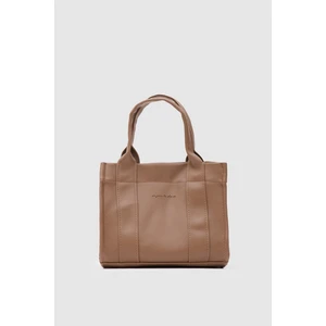 Bonnie Deri Tote Bag Vizon