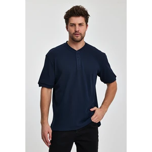 Erkek Önü Düğmeli Bisiklet Yaka T-Shirt RD24YE002737