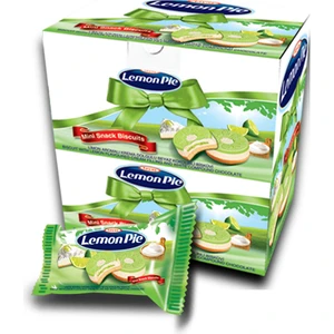 Lemon Pie Limon Aromalı Krema Dolgulu Bisküvi 1 kg Kutulu