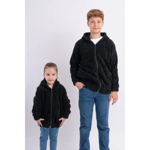 Sweet's Collection Unisex Kız Erkek Genç Çocuk Welsoft Peluş Cepli Ceket