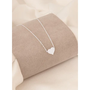 Dkmn Silver Içi Dolu Kalp Kolye