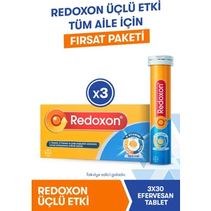Üçlü Etki 3x30 Efervesan Tablet (Fırsat Paketi) I 1000 Mg C Vitamini, D Vitamini Ve Çinko Içeren Takviye Edici