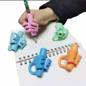 Kopya - Kolay Kalem Tutma Aparatı 3 Parmak Kelepçeli 3 Renk 3 Lü Set