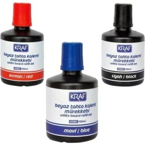 450G Beyaz Yazı Tahtası Mürekkep Seti - 3 Renk x 100 ml