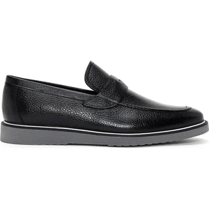Erkek Siyah Deri Casual Loafer