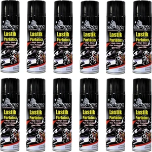 Premium Lastik Parlatıcı Tampon Parlatıcı Koruyucu Aerosol Sprey 500 ml Kaliteli 12 Adet