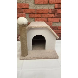 Tekno Trust Kedi Evi Tırmalamalı Kedi Evi Renkli Kedi Evi