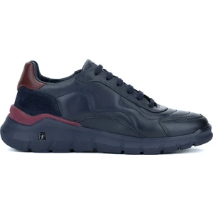 Tamer Tanca Erkek Hakiki Deri Lacivert Sneakers & Spor Ayakkabı 698 1084-3 Erk Ayk SK23/24 Lacıvert
