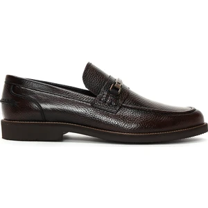 Erkek Kahverengi Deri Casual Loafer