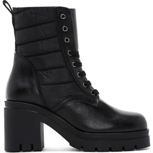 Kadın Siyah Kalın Topuklu Postal Bot