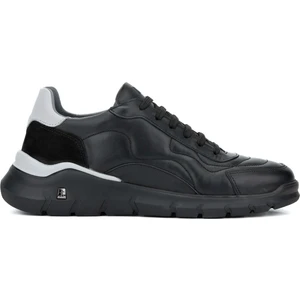 Tamer Tanca Erkek Hakiki Deri Siyah Sneakers & Spor Ayakkabı 698 1084-3 Erk Ayk SK23/24 Sıyah