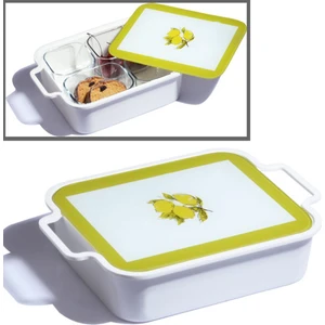 KHV-130 Melamin 4 Lü Cam Kahvaltılık Limon