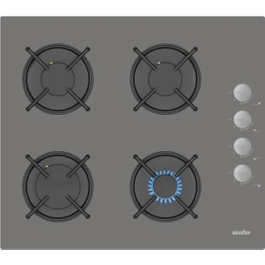 3538 Ng 60 cm Gri Cam Ankastre Ocak