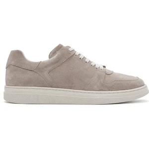 Erkek Vizon Bağcıklı Süet Deri Sneaker
