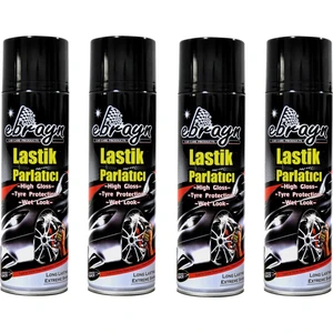 Premium Lastik Parlatıcı Aerosol Sprey 4 Adet 500 ml Kaliteli 