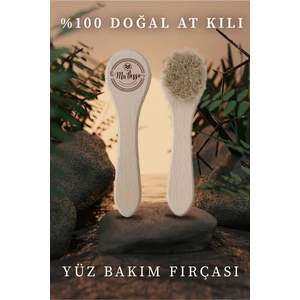 %100 Doğal At Kılı Yüz Bakım Fırçası