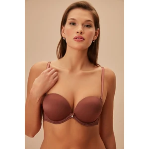 Lacy Dantelli Yarı Destekli Straplez Balenli Sütyen