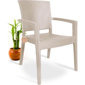 Nar Sokağı Zeugma Rattan Kollu Sandalye Koltuk Kapiçino