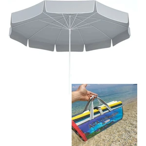 Zey Camping 200CM Plaj Balkon Bahçe Semşiyesi ve + 2x1.5 Metre Çantalı Hasır