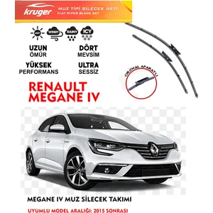 Megane 4 Ön Cam Silecek Seti 1.2 1.3 1.5 1.6 Motor  Araca Özel Orjinal Aparat 2015 Sonrası