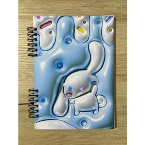 Cuppy Box Sanrio Cinnamoroll A5 Boyutunda Defter 50 Sayfa 1 Sayfa Bonus Mat Sticker