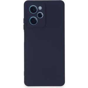 Case World Caseworld Xiaomi Poco X5 Pro 5g Kapak Içi Kadife Kamera Korumalı Lansman Silikon Kılıf - Lacivert