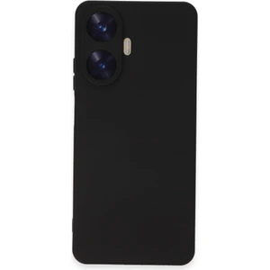 Case World Caseworld Realme C55 Kapak Içi Kadife Kamera Korumalı Lansman Silikon Kılıf - Siyah