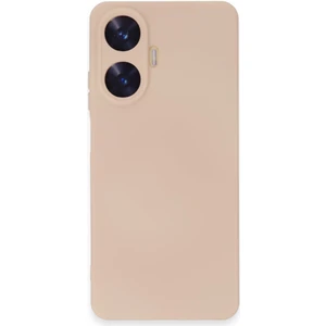 Case World Caseworld Realme C55 Kapak Içi Kadife Kamera Korumalı Lansman Silikon Kılıf - Pudra
