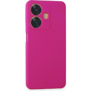 Case World Caseworld Realme C55 Kapak Içi Kadife Kamera Korumalı Lansman Silikon Kılıf - Neon Pembe