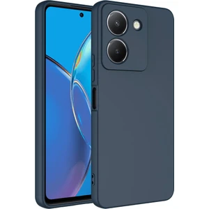 Caseart Vivo Y36 4g Kapak Içi Kadife Kamera Korumalı Lansman Silikon Kılıf - Petrol Mavisi