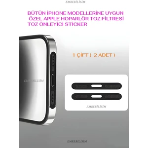2 Adet Iphone Hoparlör Koruyucu Sticker,cep Telefonu Hoparlör Için Toz Önleyici Sticker