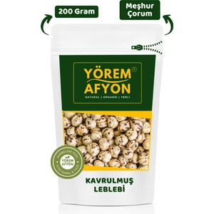 Yörem Afyon Meşhur Çorum Tuzsuz Çifte Kavrulmuş Iri Boy Sarı Leblebi | 200GR