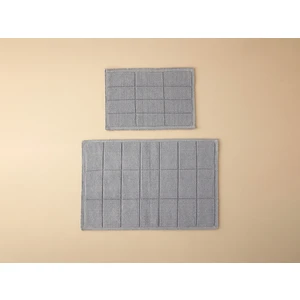English Home Classy Diamond Pamuk Polyester Banyo Paspası Seti Gri