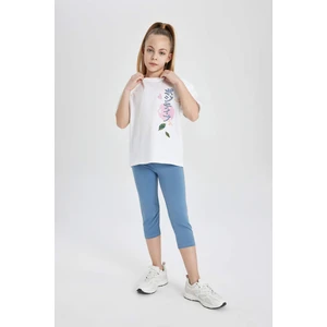 Kız Çocuk Midi Basic Düz Tayt