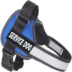 Longbangdian Shop A15 Mavi Stil Xxl Ayarlanabilir Naylon Köpek Koşum Yansıtıcı Köpek Tasması Kişiselleştirilmiş Köpek Koşum ve Tasma Seti Küçük Orta Büyük Köpek Koşum Yelek (Yurt Dışından)