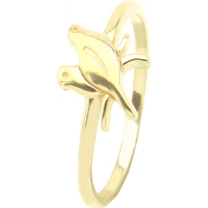 Gümüş 925 Ayar Kadın Gümüş  Yüzük Küşler Altın Kaplama