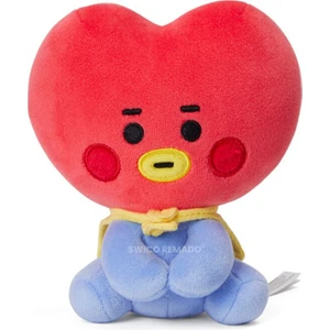 BT21 Tata Sevimli Karikatür Peluş Oyuncak - Kırmızı (Yurt Dışından)
