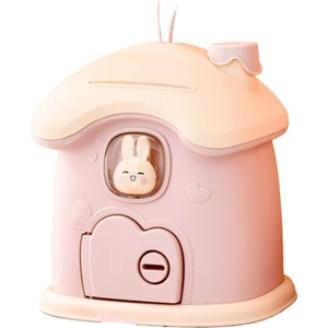 Kilit Para Banknot Kumbara ile Sevimli Ev Baca Kumbara (Yurt Dışından)