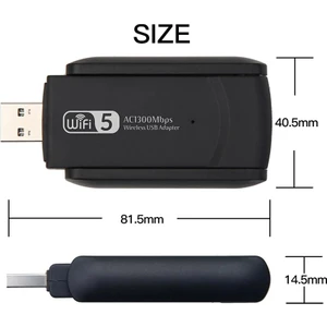 1300MBPS USB 3.0 Wifi Adaptörü Dual Band 2.4ghz/5ghz /kablosuz usb Adaptör