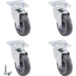 Sehpa Tekerleği Mobilya 4'lü Döner Masa Tekeri - 50 mm Çap