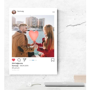 Kişiye Özel Instagram Kanvas Tablo 50X70