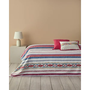 English Home Folk Lines Tek Kişilik Pike Koyu Pembe