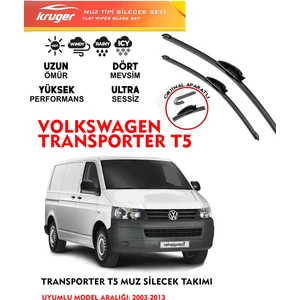 Volkswagen Transporter T5 Ön Muz Silecek Takımı 2003-2013