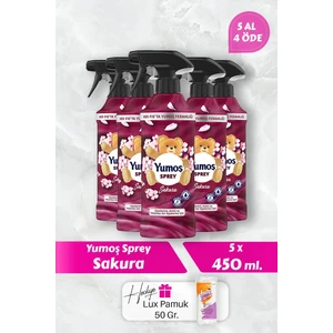 Sakura Sprey, 5 Al 4 Öde 450 Ml, Pamuk Hediyeli