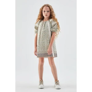 Kız Çocuk Desenli Elbise 23PSSTJ4902